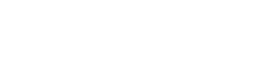 고객중심적 사고 철저한 품질관리 / Customize 실현 / 고객과 전략적 제휴 추구